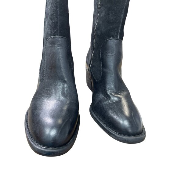 Born Womens Black Leather Suede Knee High Boots Size 7M SKU 9028 - Picture 8 of 15
